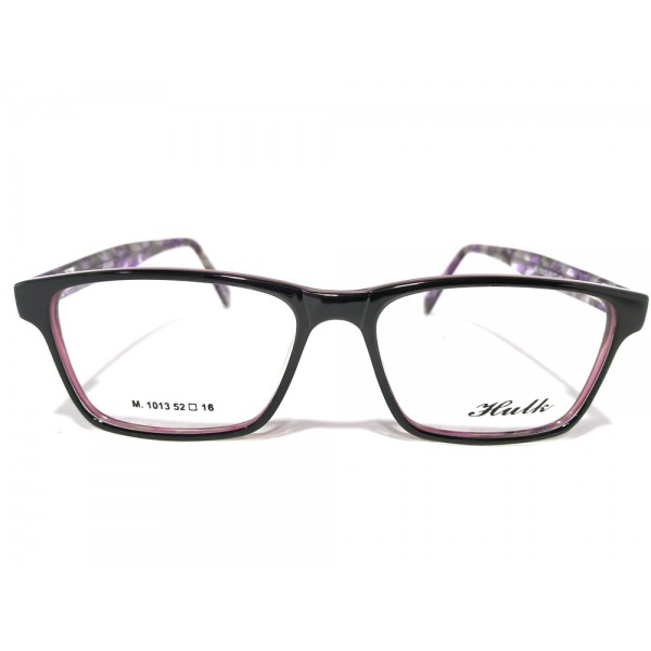 Hulk  Black With Printed Purple Square