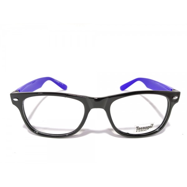 Teenager Black With Blue