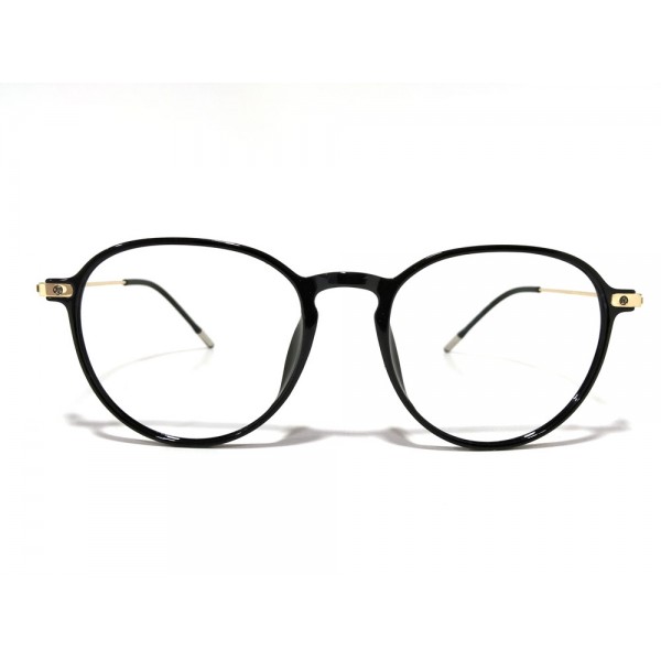 Platinum Black Gold Oval