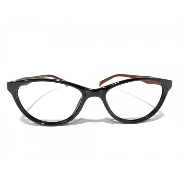 Kavita Black With Maroon Cat Eye