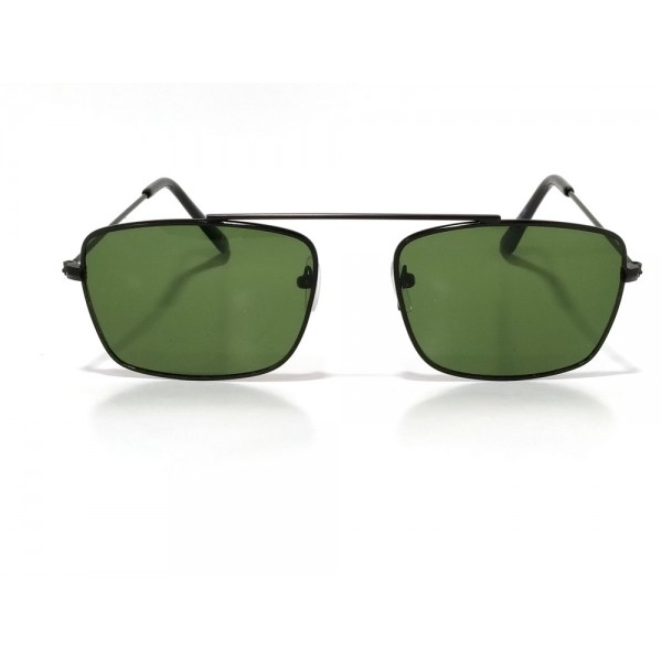 Vision Plus Black With Grey Half Rim Wayfarer Sunglasses