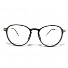 Platinum Black Silver Oval