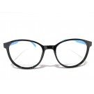 Kavita Black With Skyblue Oval