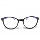 Kavita Black With Purple Oval