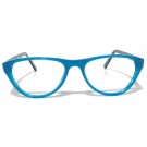 Eyeket Printed Cyan Cat Eye