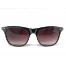 Vision Plus Black With Silver Full Rim Wayfarer Sunglasses