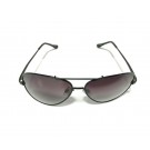 Vision Plus Black Grey Full Rim Aviator Sunglasses