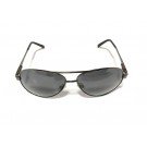 Vision Plus Gunmetal Grey Full Rim Aviator Sunglasses