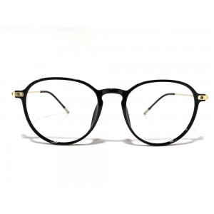 Platinum Black Gold Oval