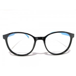 Kavita Black With Skyblue Oval