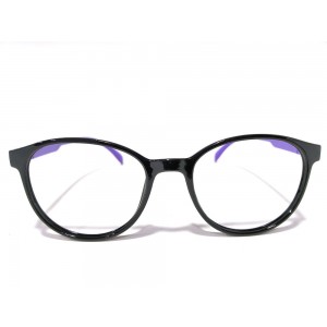 Kavita Black With Purple Oval
