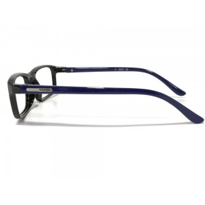 U Eyewear Black Blue Rectangle