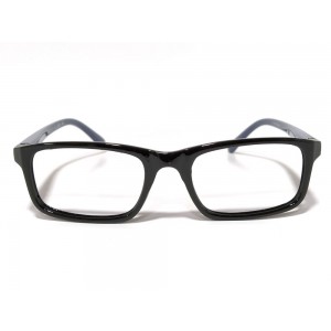 U Eyewear Black Grey Rectangle
