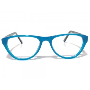 Eyeket Printed Cyan Cat Eye