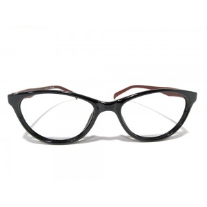 Kavita Black With Maroon Cat Eye