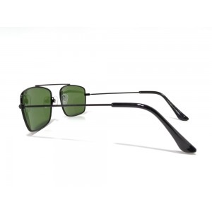 Vision Plus Black With Grey Half Rim Wayfarer Sunglasses
