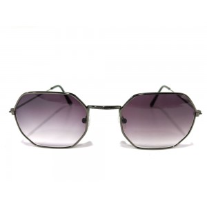 Vision Plus Black Half Rim Round Sunglasses