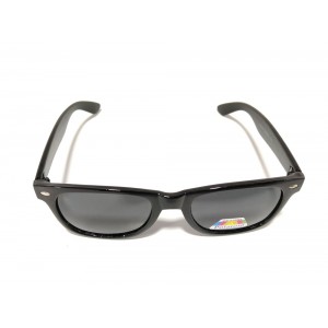 Vision Plus Black Shine Full Rim Wayfarer Sunglasses