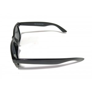 Vision Plus Black Shine Full Rim Wayfarer Sunglasses