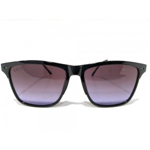 Vision Plus Black With Silver Full Rim Wayfarer Sunglasses